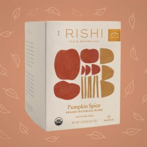 Pumpkin Spice Tea Rishi front label