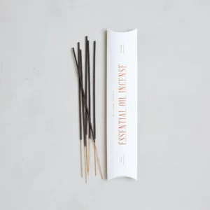 Essential Oil Incense with sticks visible