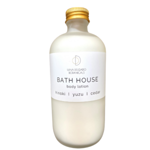 Bath House Body Lotion White Background