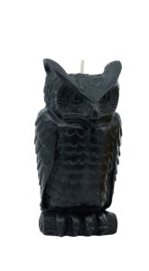 Black Natural Handcrafted non toxic Unscented 100 Beeswax Candle emergency highest rated long burning carved sculpted owl halloween fall unique trending home gifts spooky 3 1800x1800