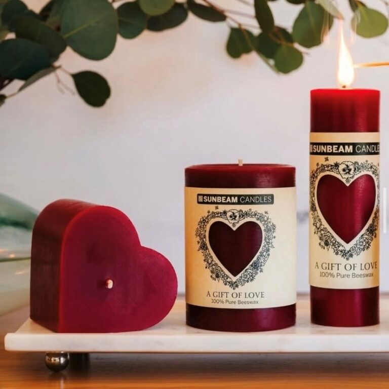 Sunbeam pillar of love candles group shot